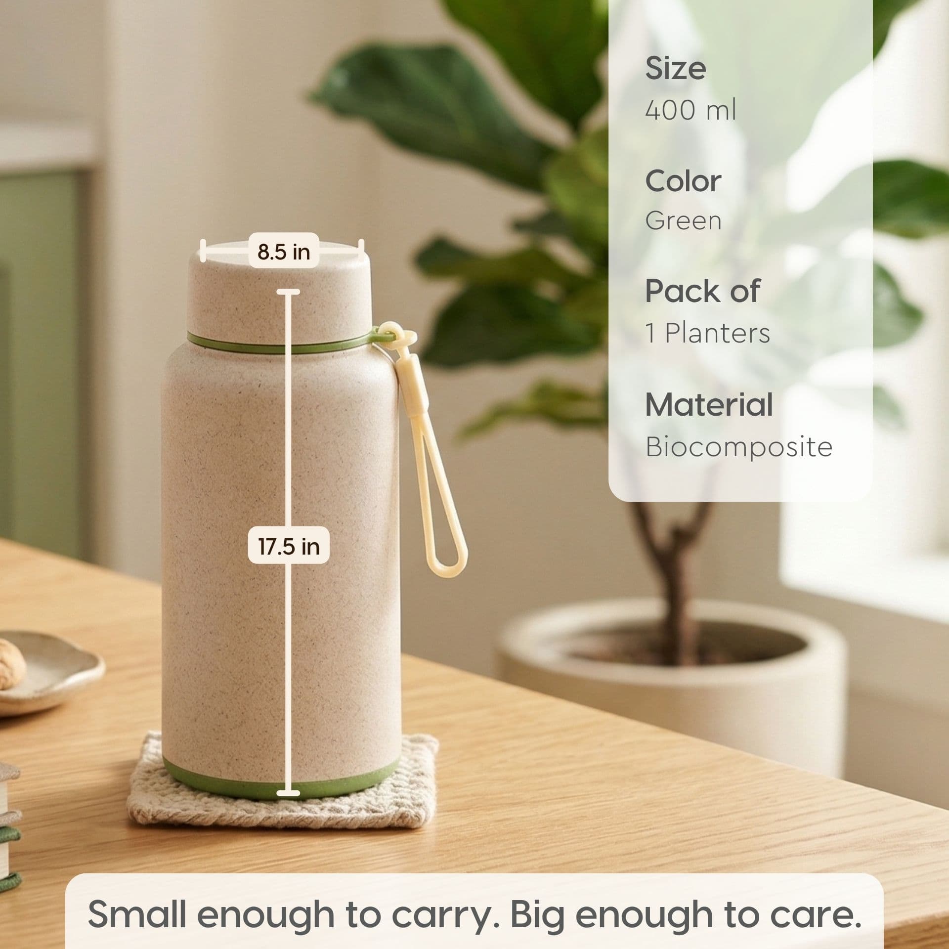 Hydralife Water Bottle for Office with Stainless Steel Inner - Thumbnail 1