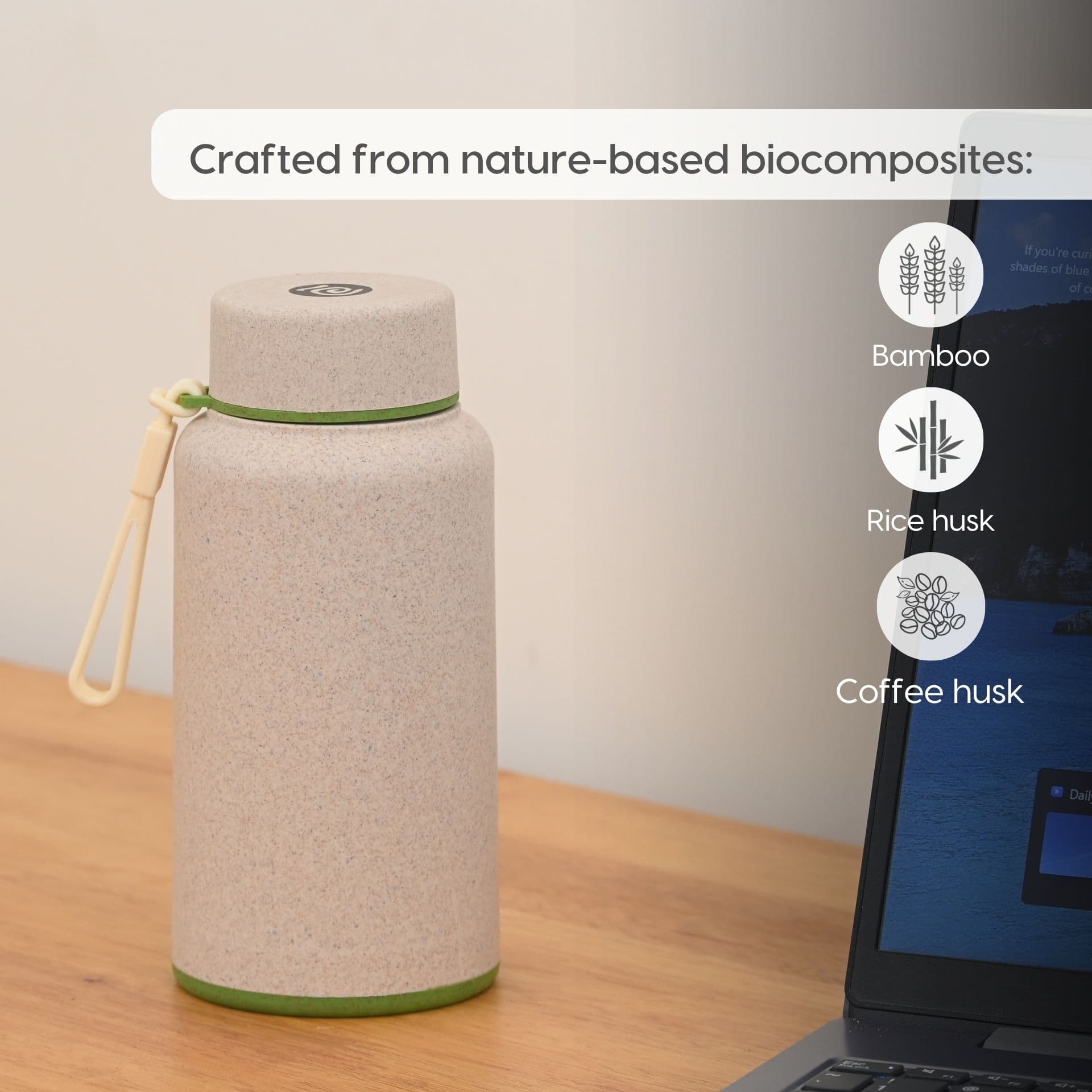 Hydralife Water Bottle for Office with Stainless Steel Inner - Thumbnail 3