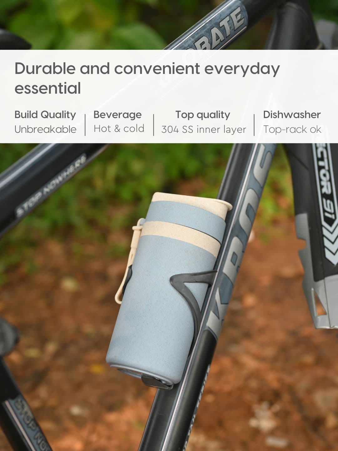 Insulated Green Bottle & Sipper - Thumbnail 3