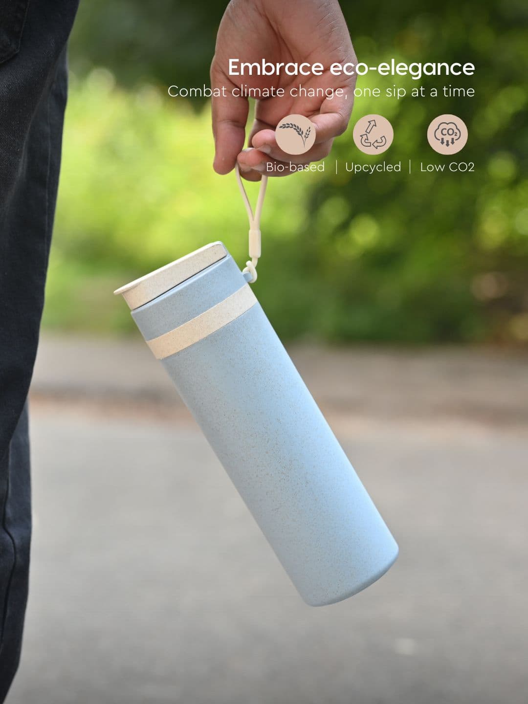 Insulated Green Water Bottle & Sipper - Thumbnail 3