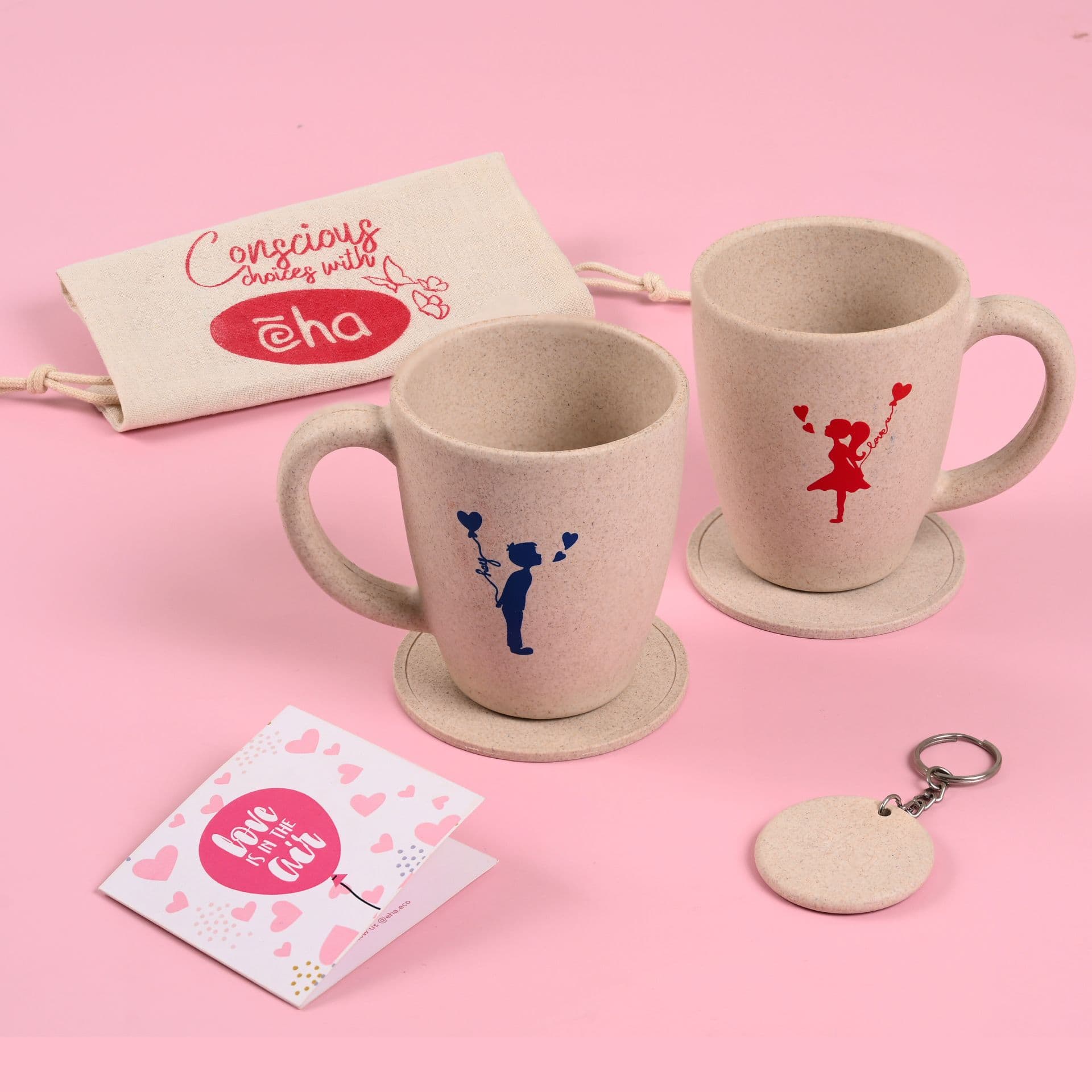 classic hey love mug for couple from eco composites - Thulira sustainable product