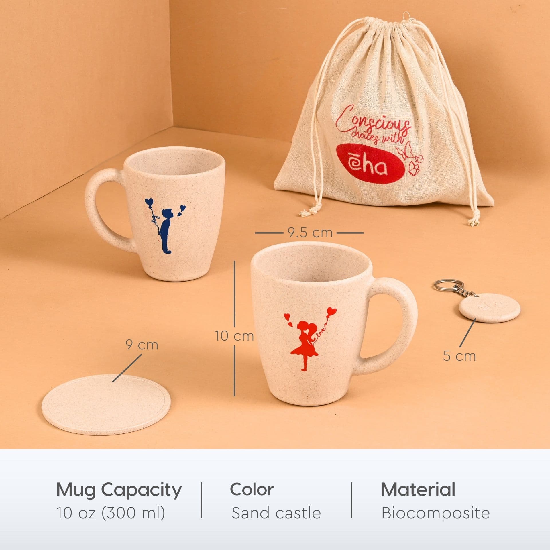 classic hey love mug for couple from eco composites - Thumbnail 1