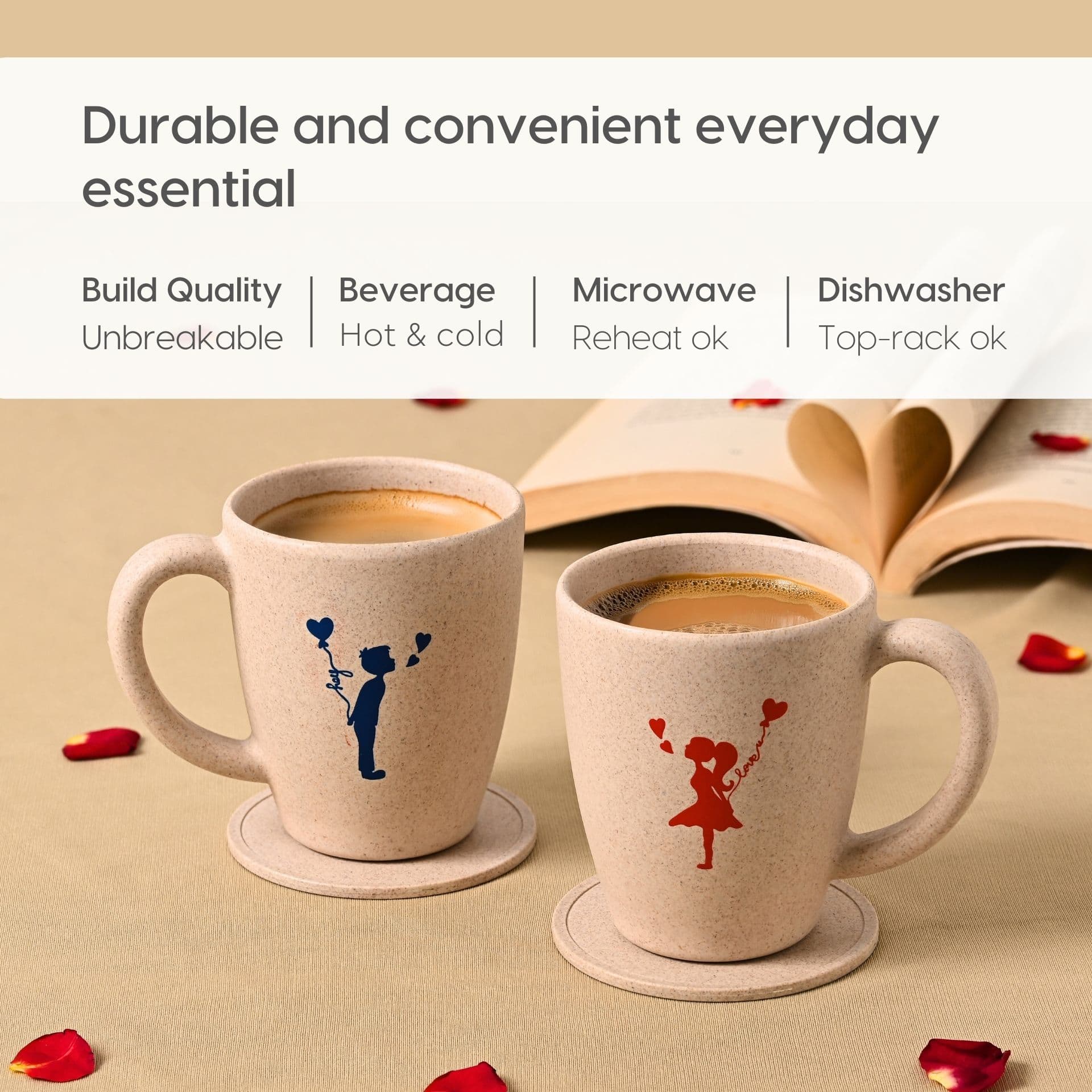 classic hey love mug for couple from eco composites - Thumbnail 2
