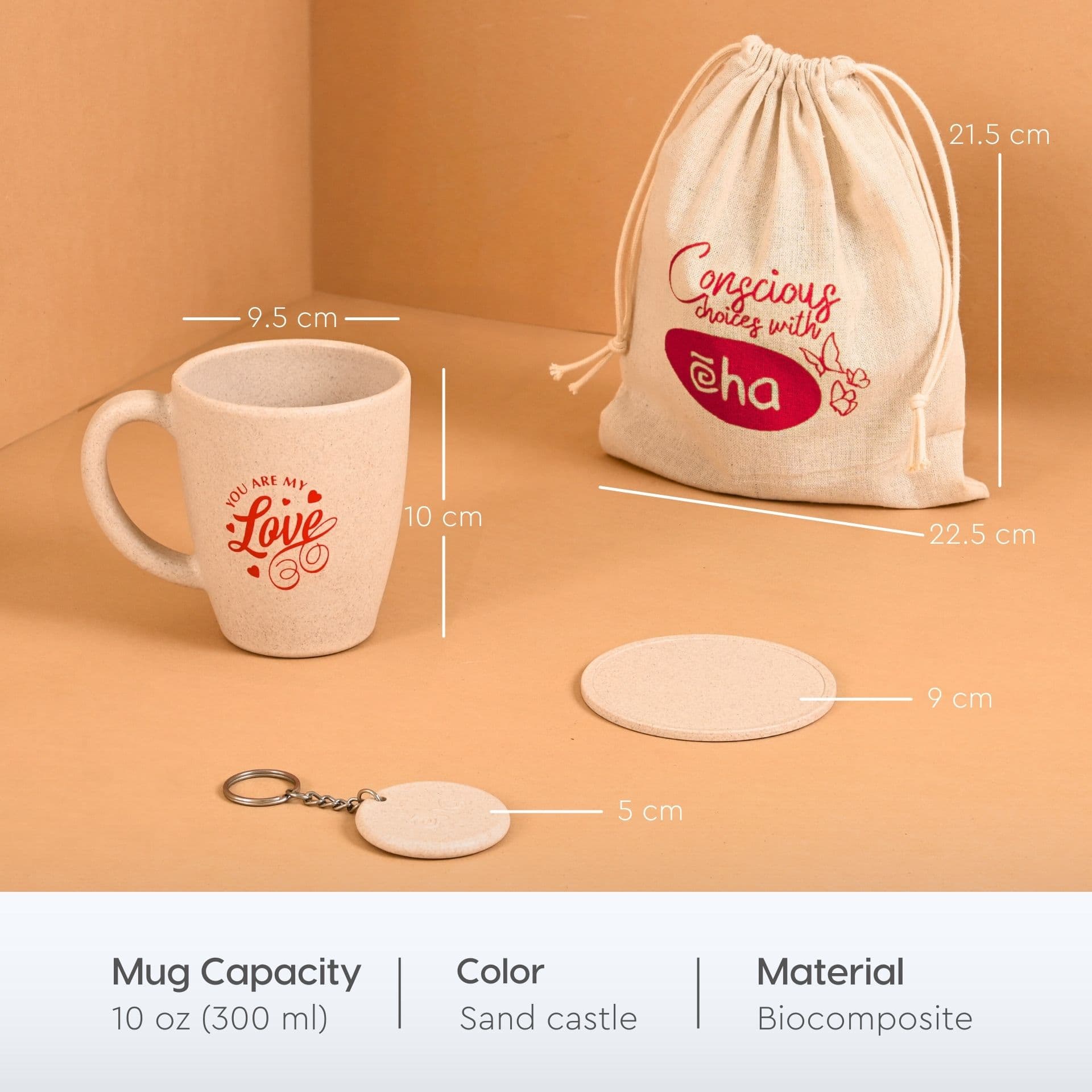 classic my love gifting mug crafted from bamboo fiber - Thumbnail 1