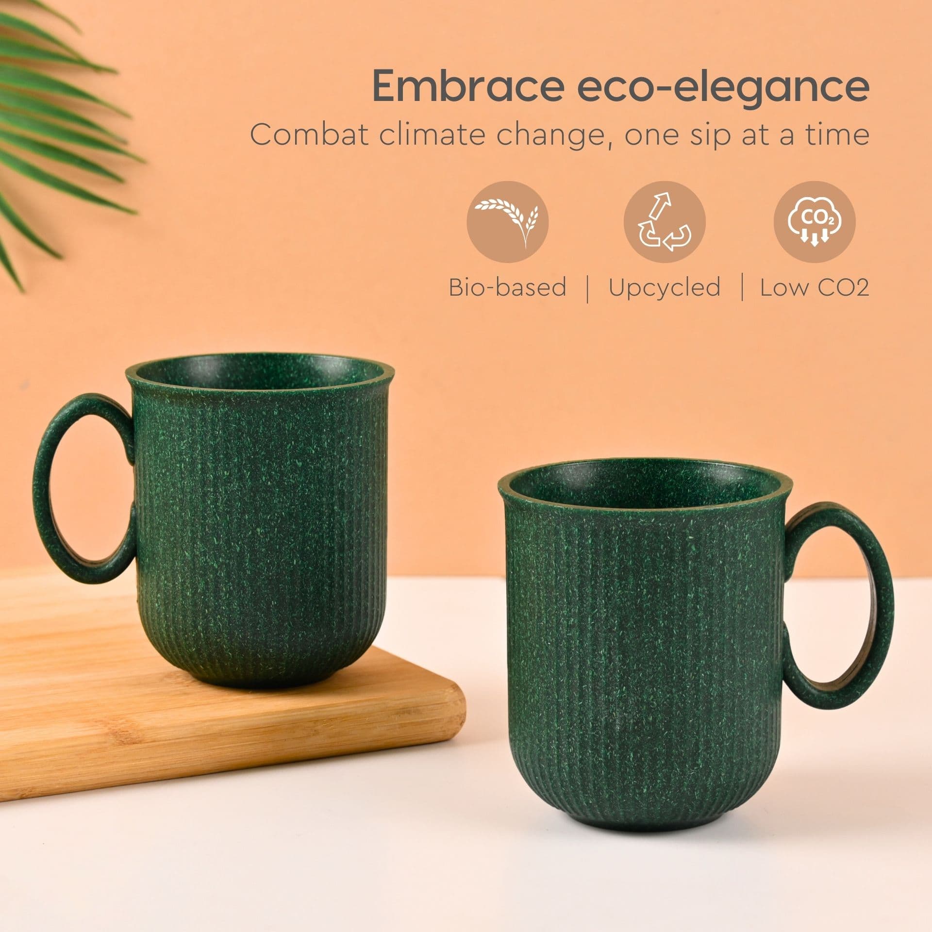 statement mug for coffee from rice husk - Thumbnail 1