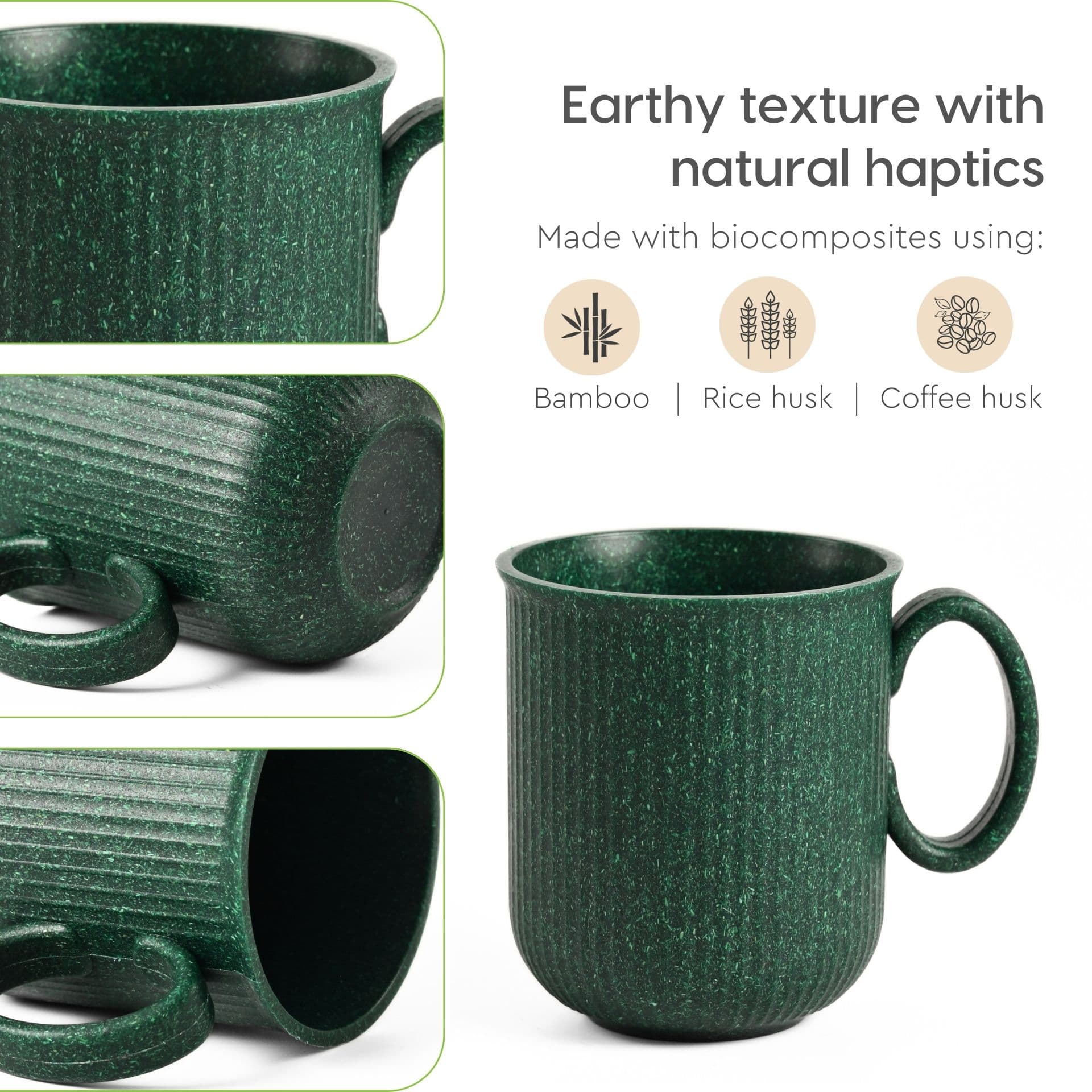 statement mug for coffee from rice husk - Thumbnail 3