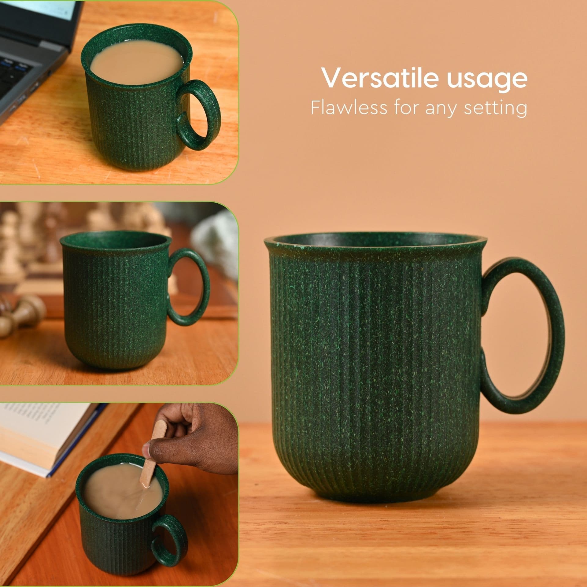 statement mug for coffee from rice husk - Thumbnail 4