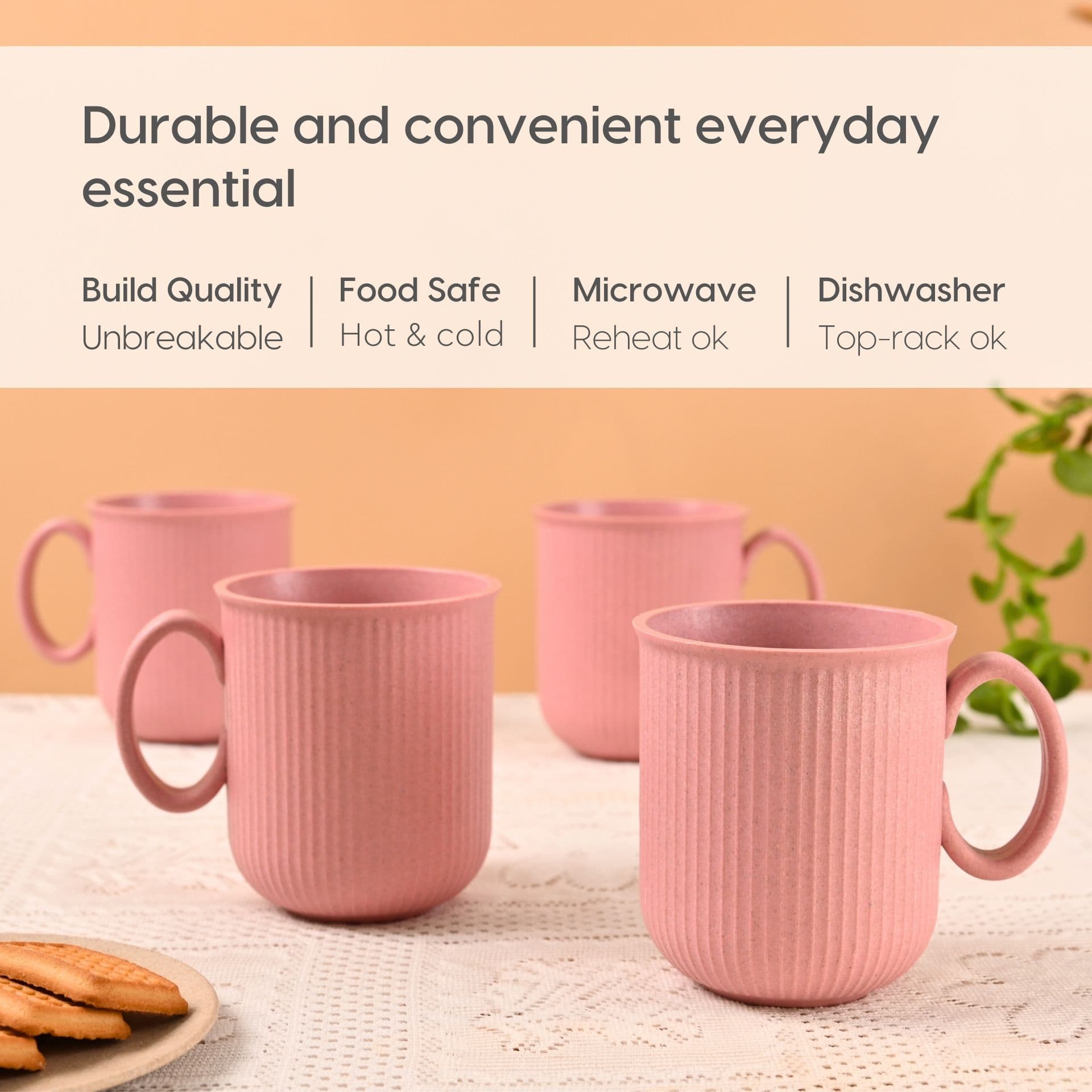 statement mug for office from bamboo fiber - Thumbnail 1