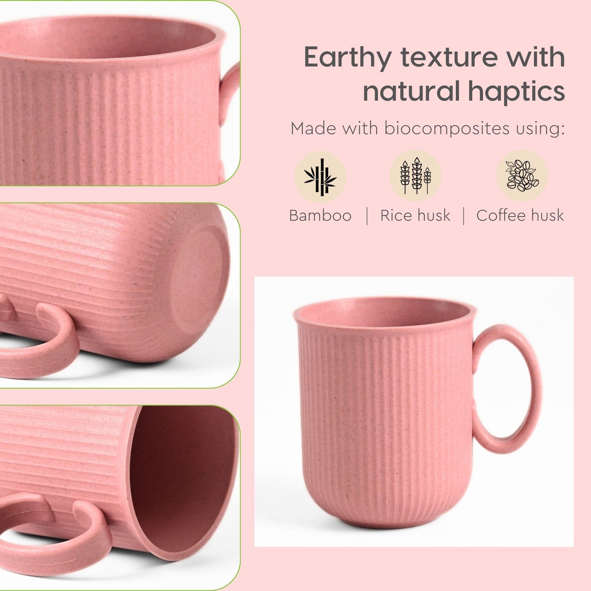 statement mug set for coffee from biocomposites - Thumbnail 2