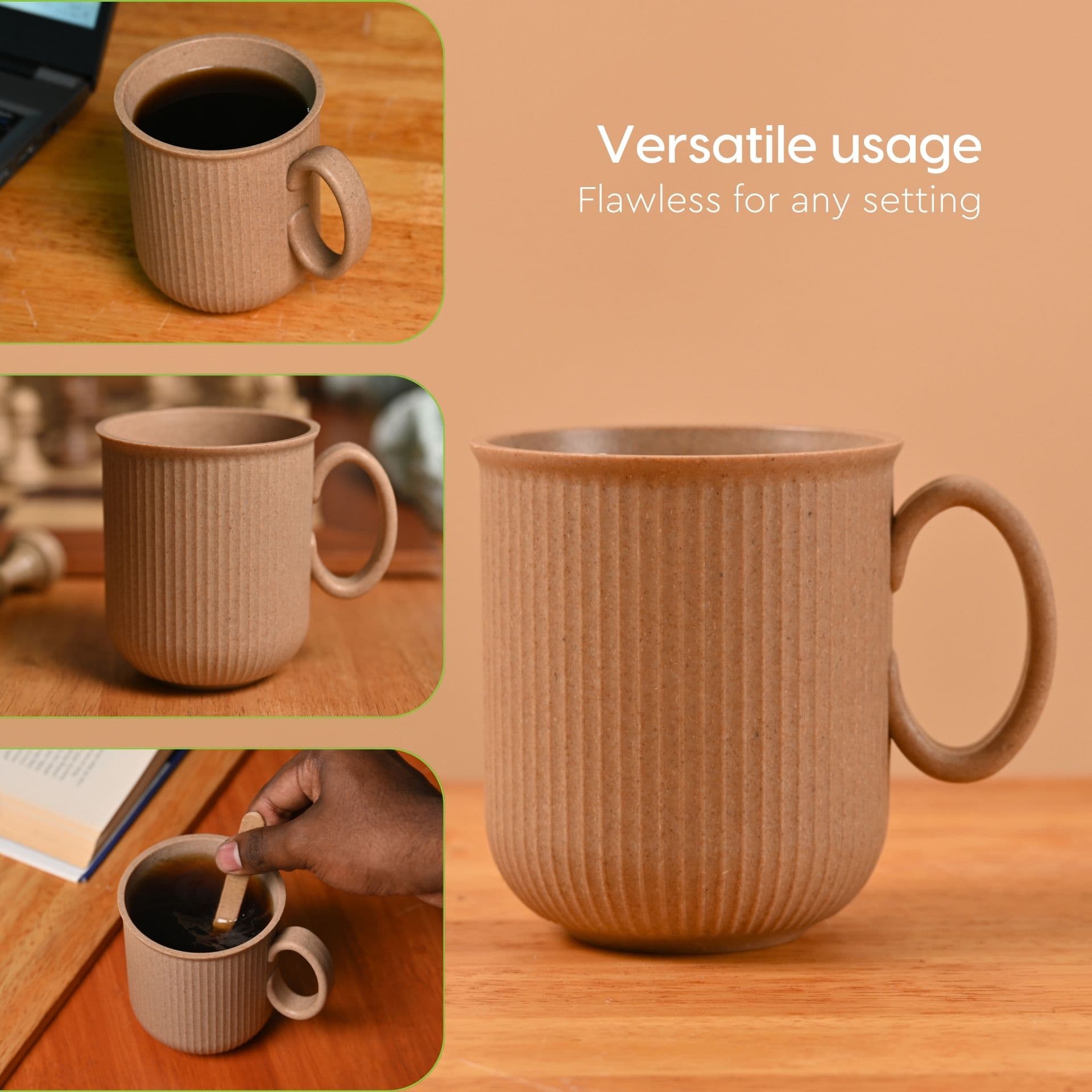 statement mug set for coffee from biocomposites - Thumbnail 3