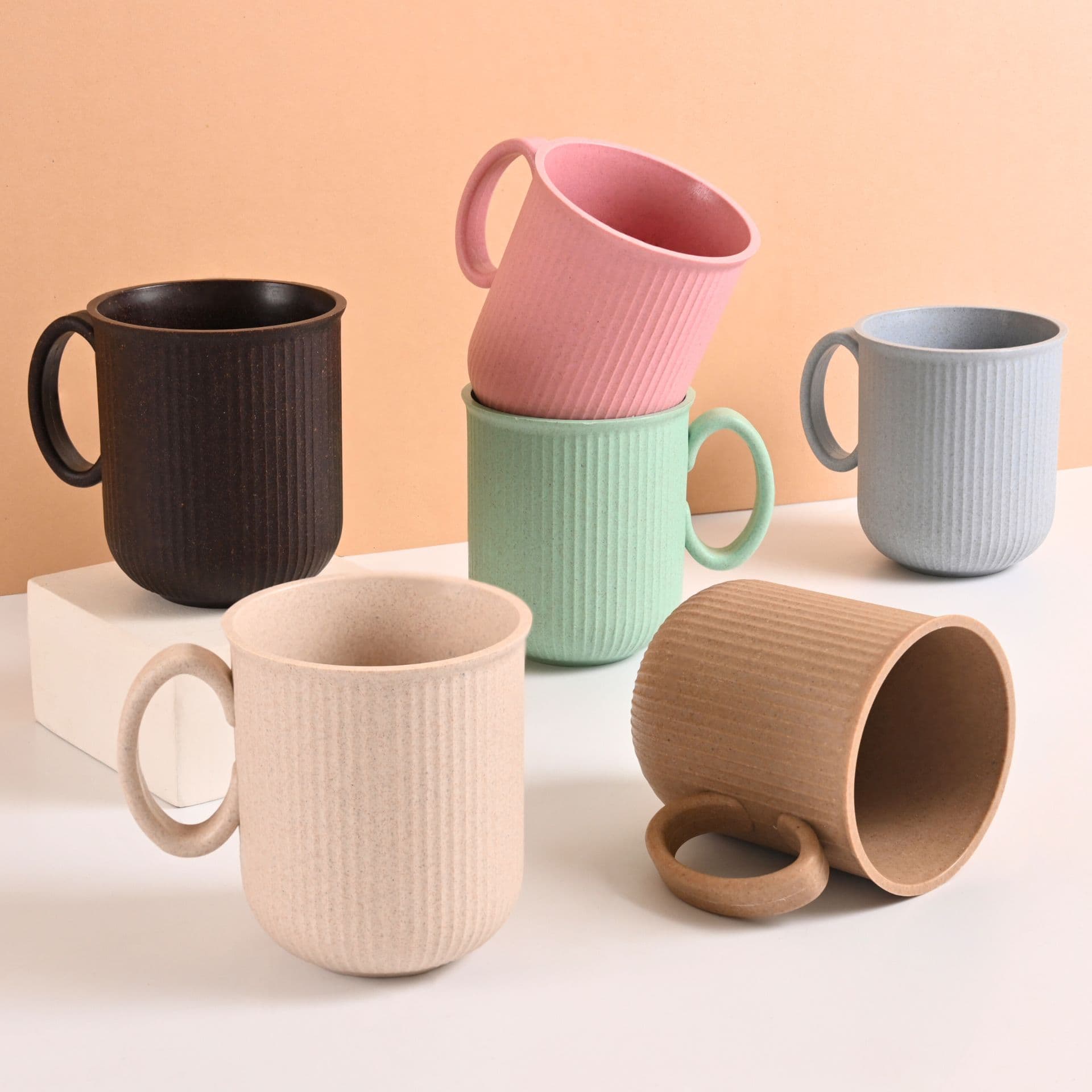 statement mug set for coffee from biocomposites - Thulira sustainable product