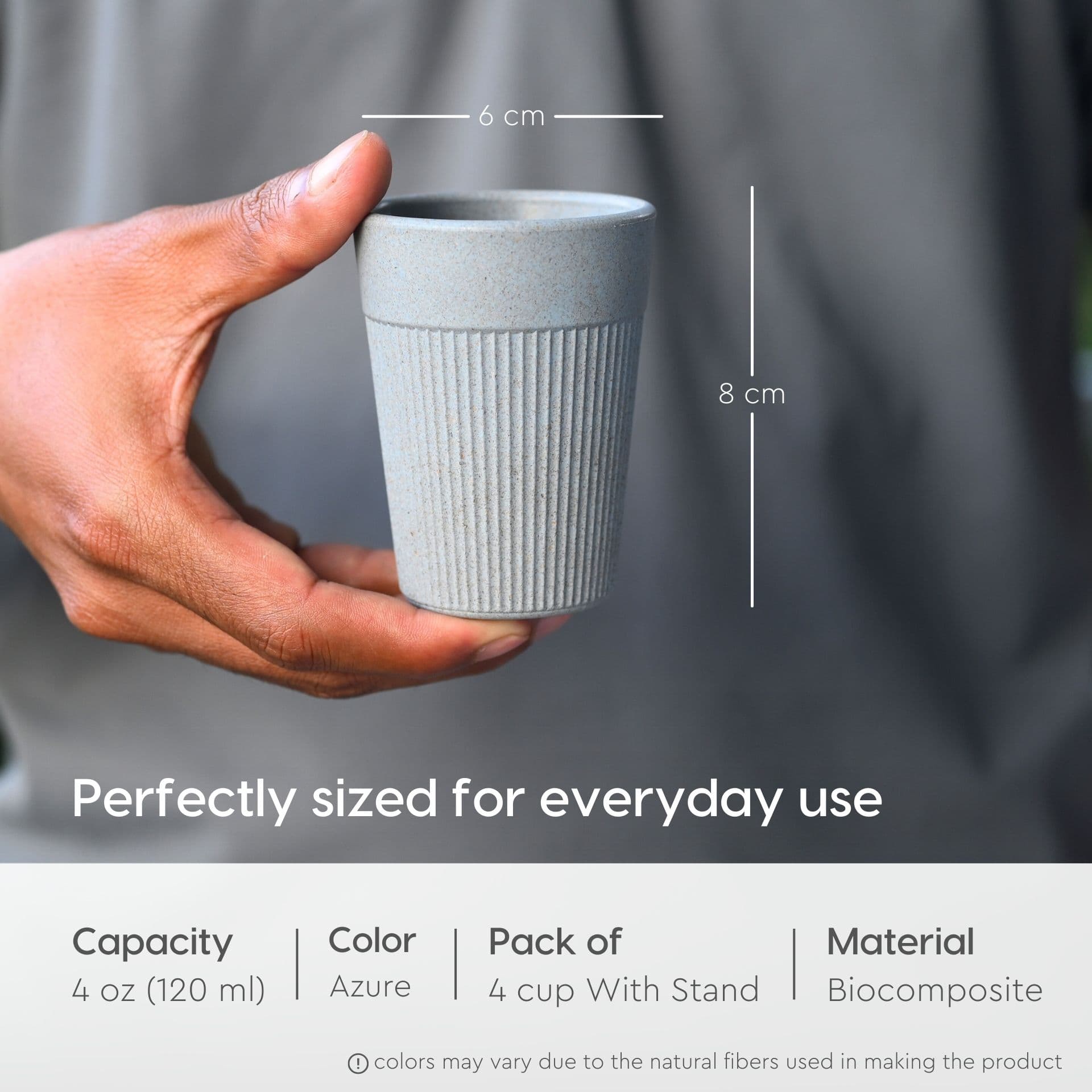 Statement Chai Cups With Stand 120 ml - Thumbnail 1