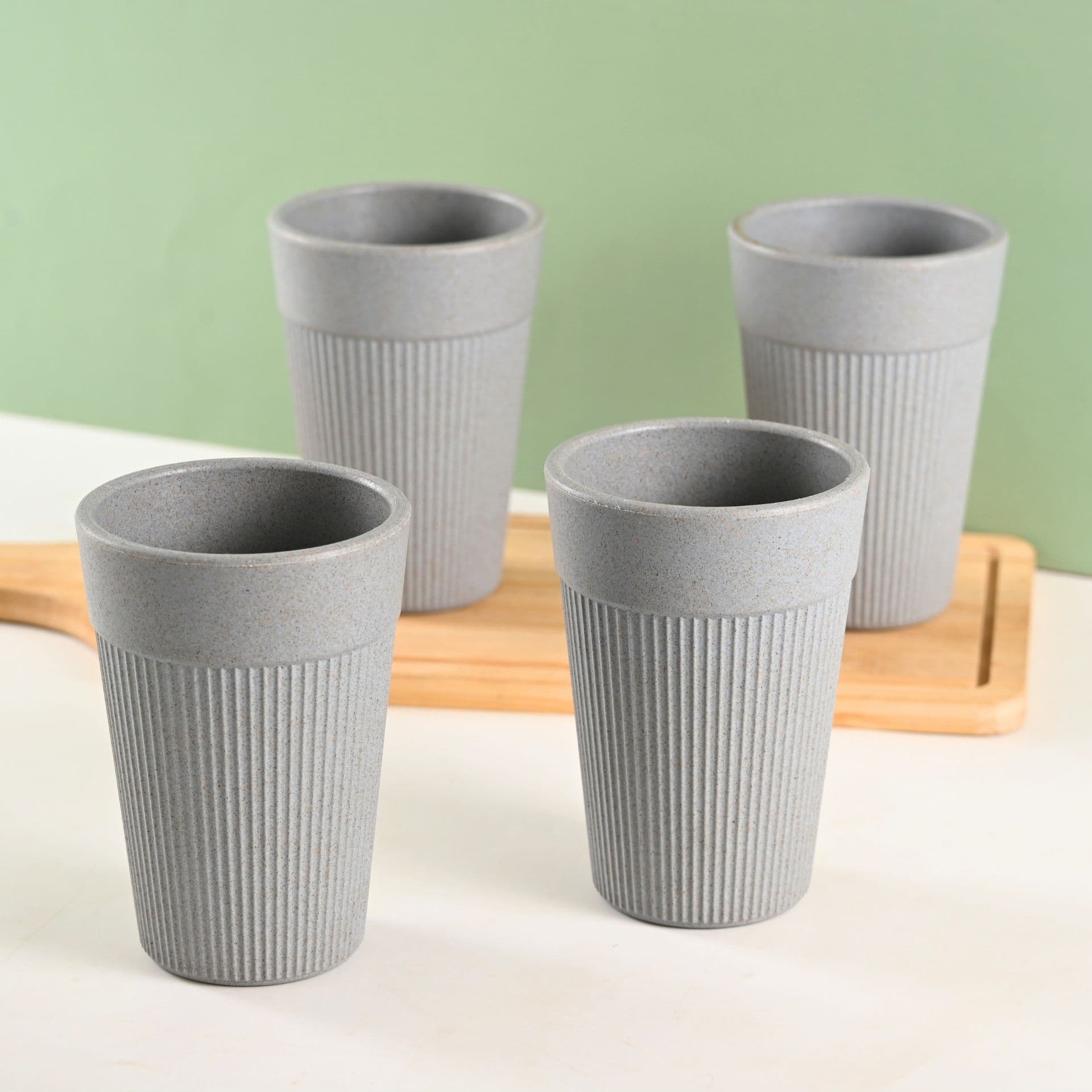 Unbreakable Lassi Tumbler Drinking Glass Set of 4 - Thulira sustainable product