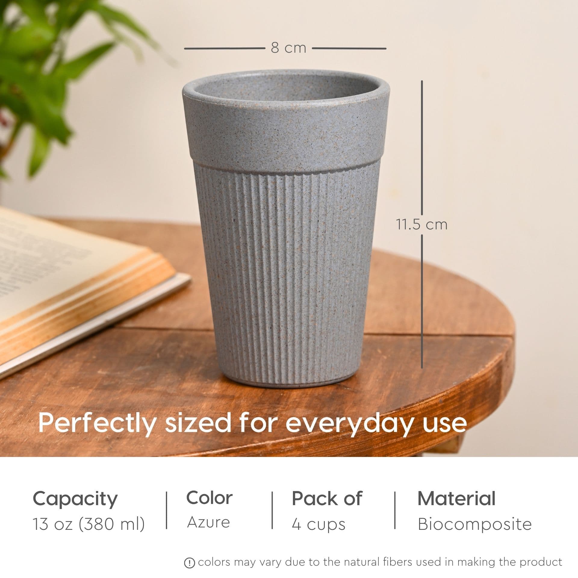 Unbreakable Lassi Tumbler Drinking Glass Set of 4 - Thumbnail 1