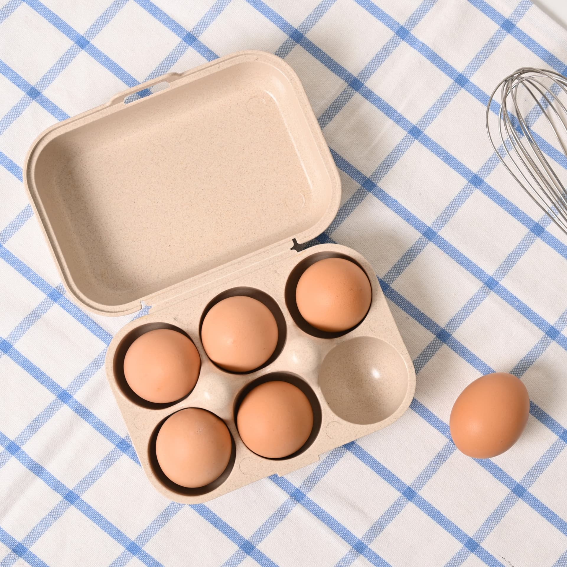 egg tray for fridge organization made from rice husk - Thulira sustainable product