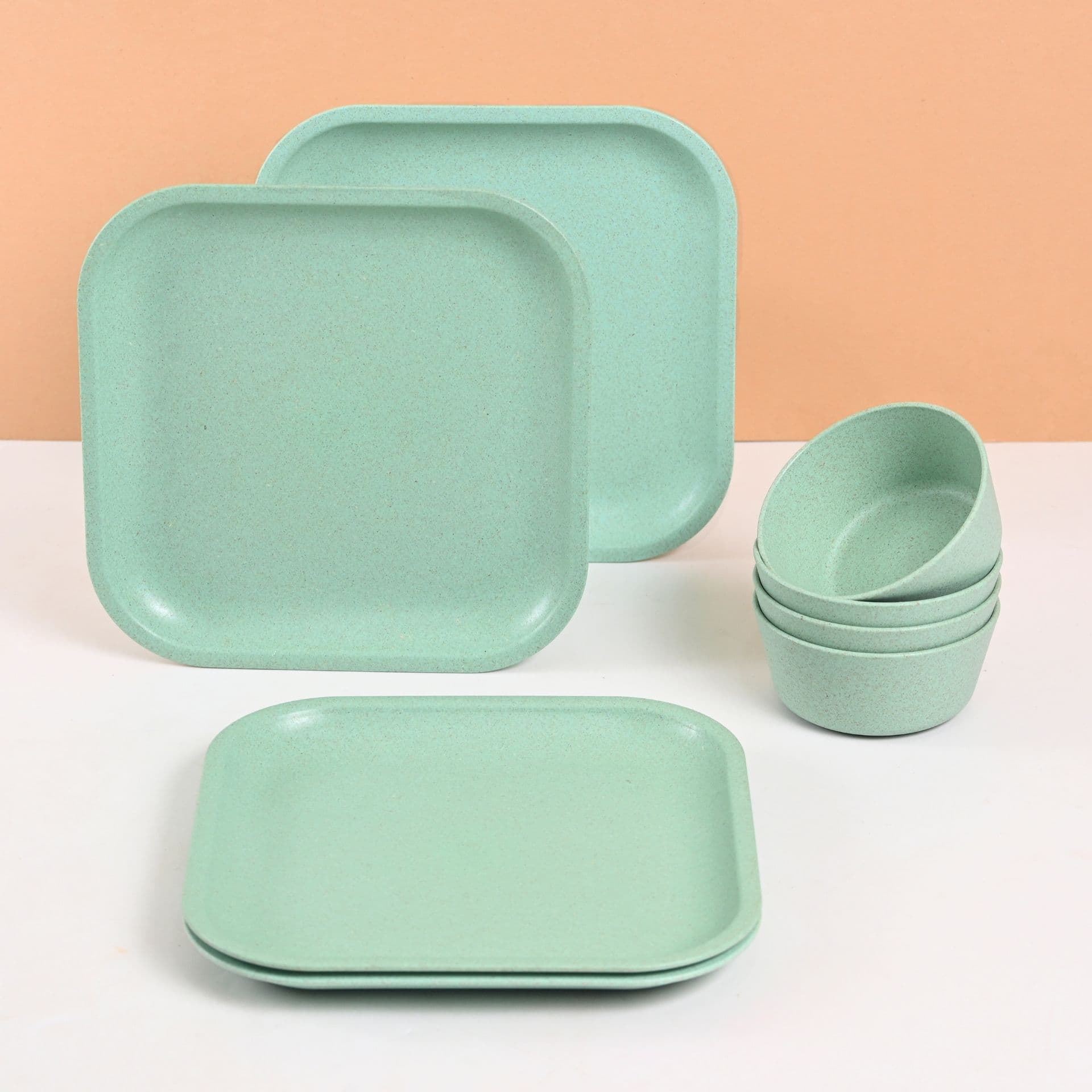 8 inch Small Snack Serving Plates and Curry bowl (175ml) - Thulira sustainable product