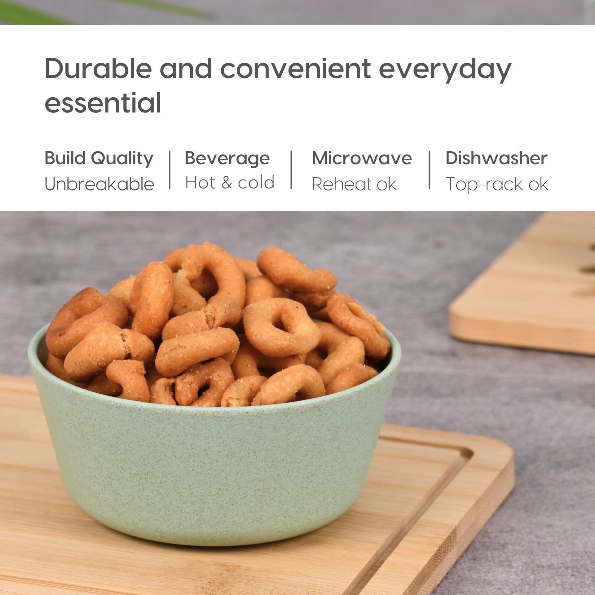 8 inch Small Snack Serving Plates and Curry bowl (175ml) - Thumbnail 3
