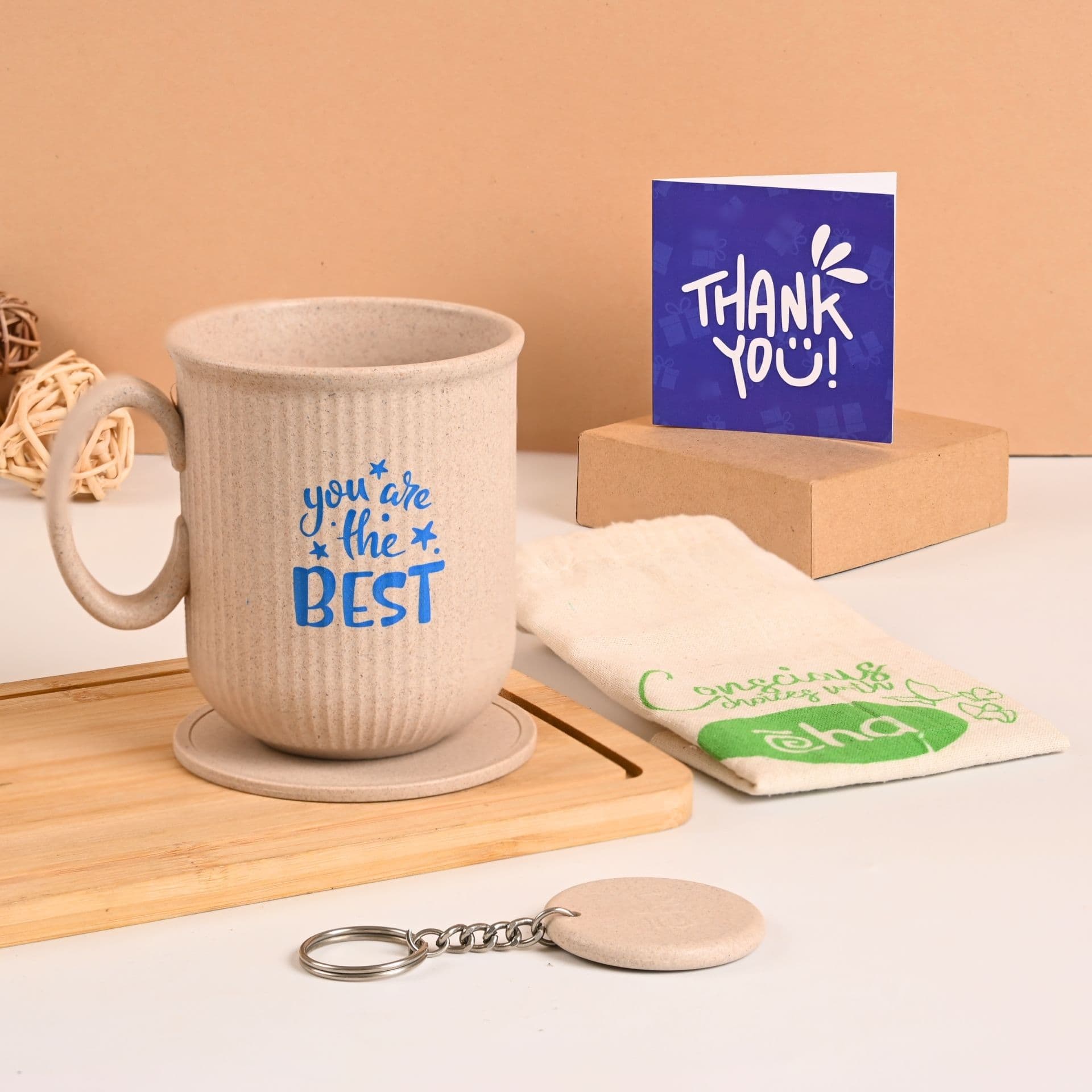 earth friendly statement coffee mugs for anniversary gift set of 1 300 ml birthday gift for men mugs for coffee for wife made with rice husk - View 1