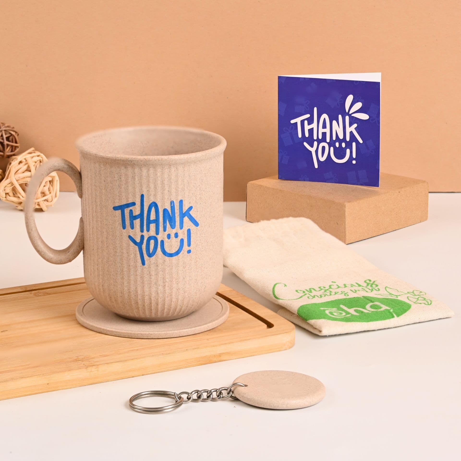 earth friendly statement coffee mugs set of 1 300 ml gifts for friends women new year gift for men coffee mug made with rice husk - View 1