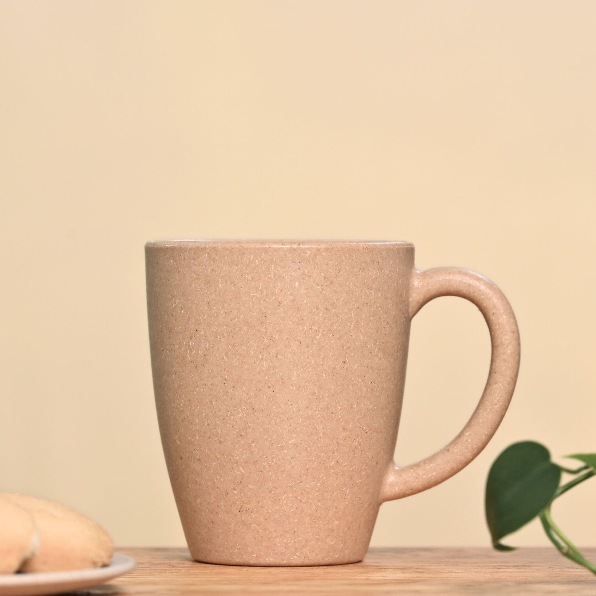 classic mug 300 ml unbreakable mugs made with rice husk bamboo fibers microwave safe mugs for hot cold servings tortilla - View 1