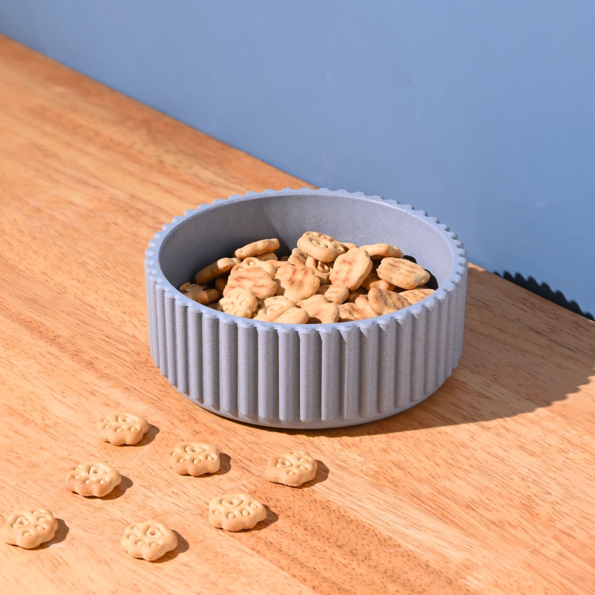 earth friendly dog food bowl set of 1 500 ml anti skid dog bowl medium pet bowl made with rice husk biocomposites - View 1