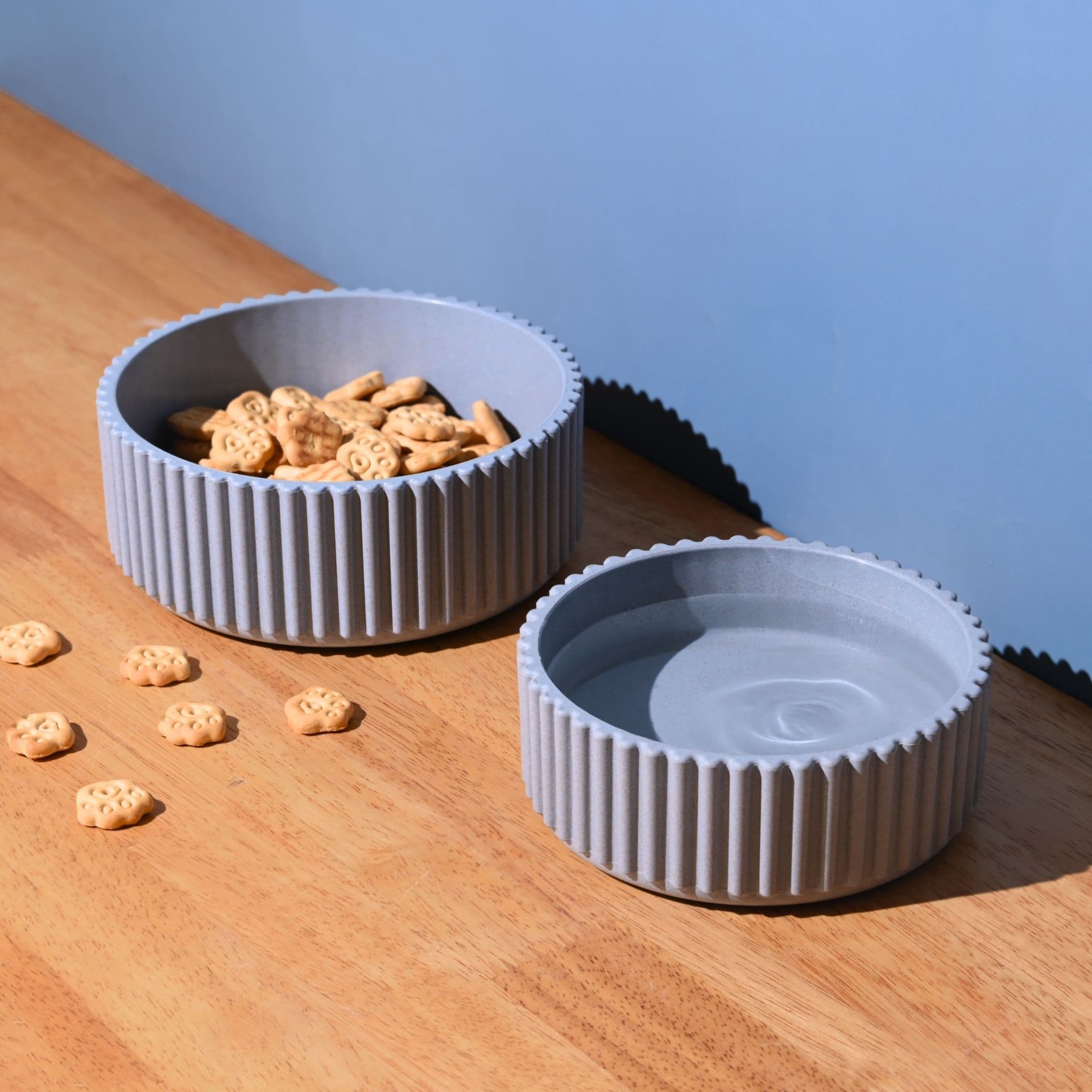 earth friendly dog food bowl set of 2 anti skid pet bowl - View 1