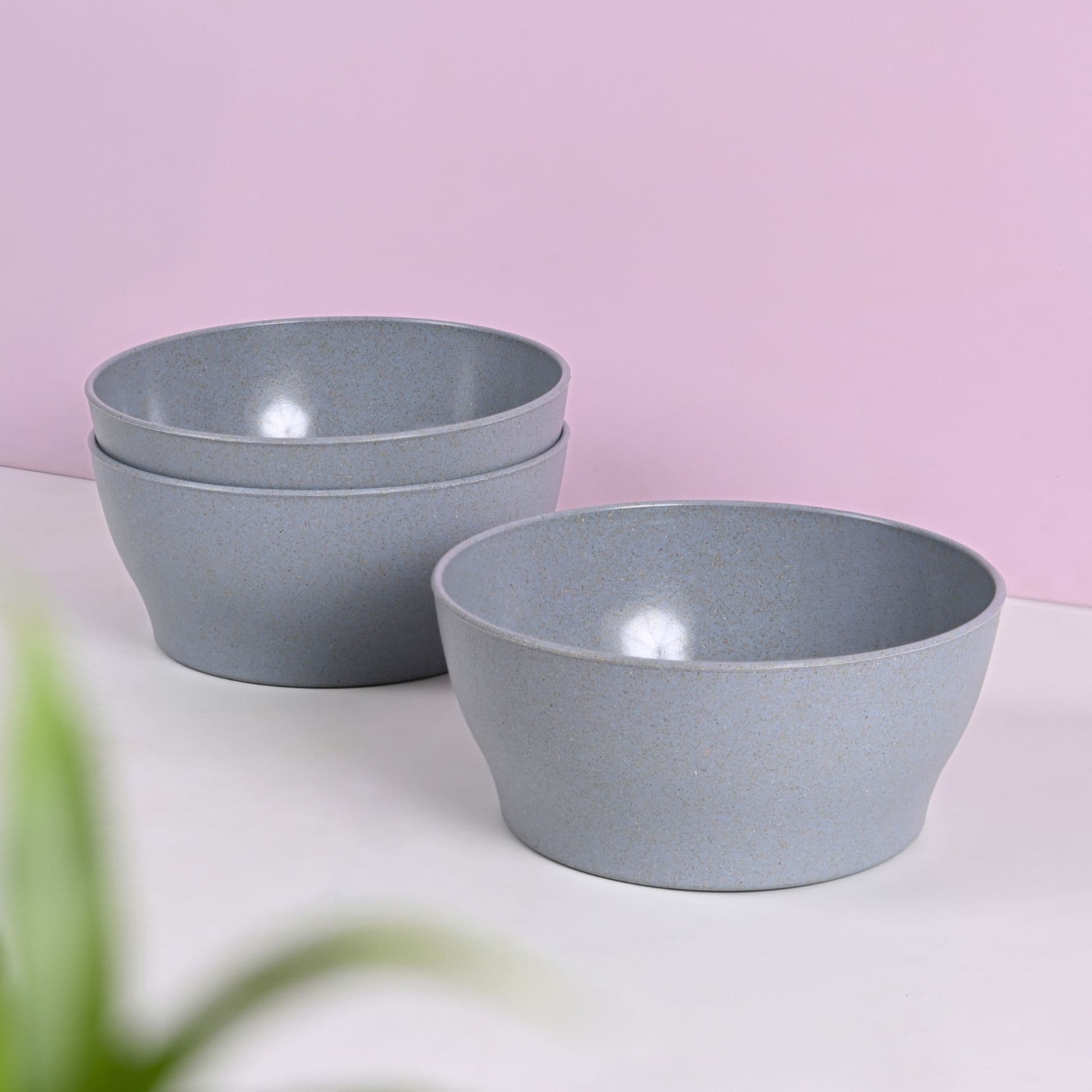 earth friendly elara curry bowls set of 3 1000 ml microwave safe bowl set reheat snack bowl made with rice husk biocomposite for hot cold serving - View 1