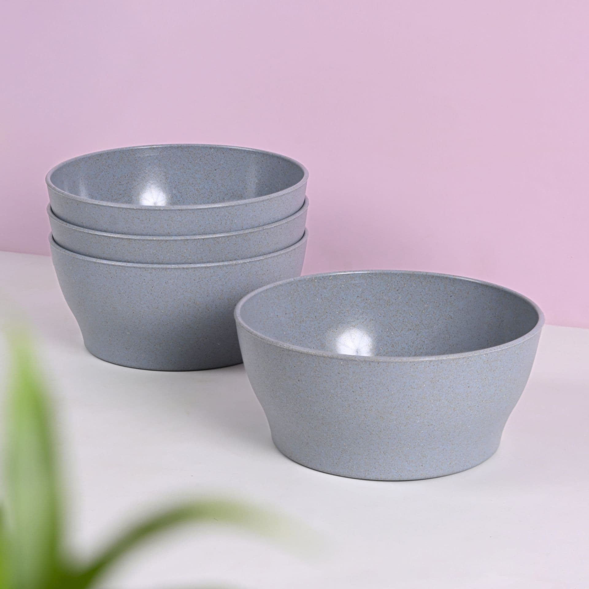 earth friendly elara curry bowls set of 4 1000 ml microwave safe bowl set reheat snack bowl made with rice husk biocomposite for hot cold serving - View 1