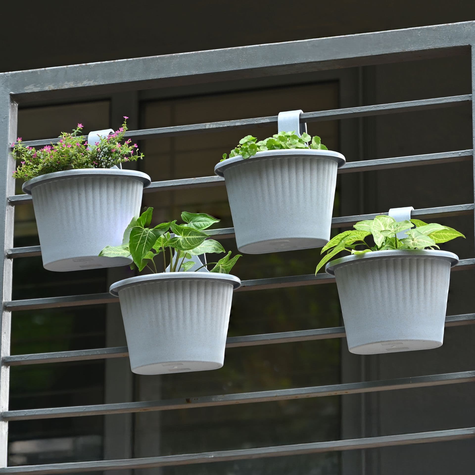 ecosling 10 inch hanging flower planters from rice husk - View 1